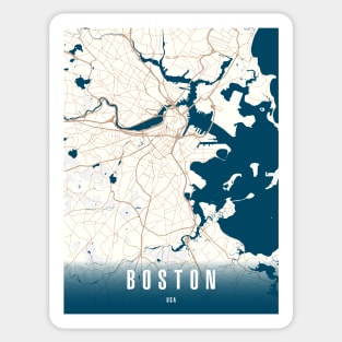 boston city map Sticker